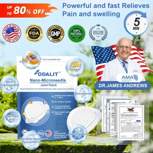 ODALIT™ Nano-microneedle joint patch