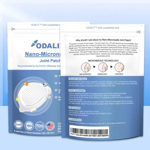 ODALIT™ Nano-microneedle joint patch