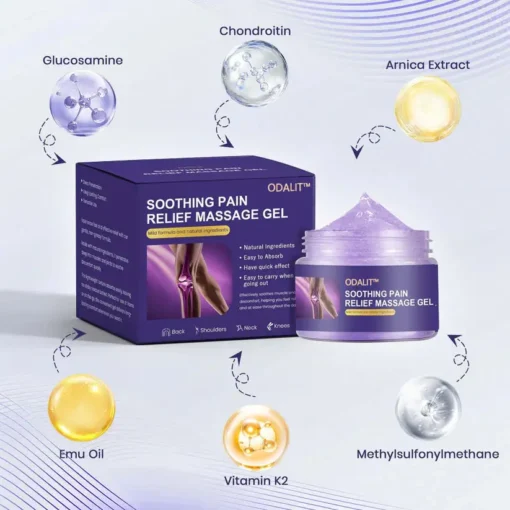 ODALIT™ Turmeric & Emu Oil Arthritis Soothing Pain Relief Massage Gel