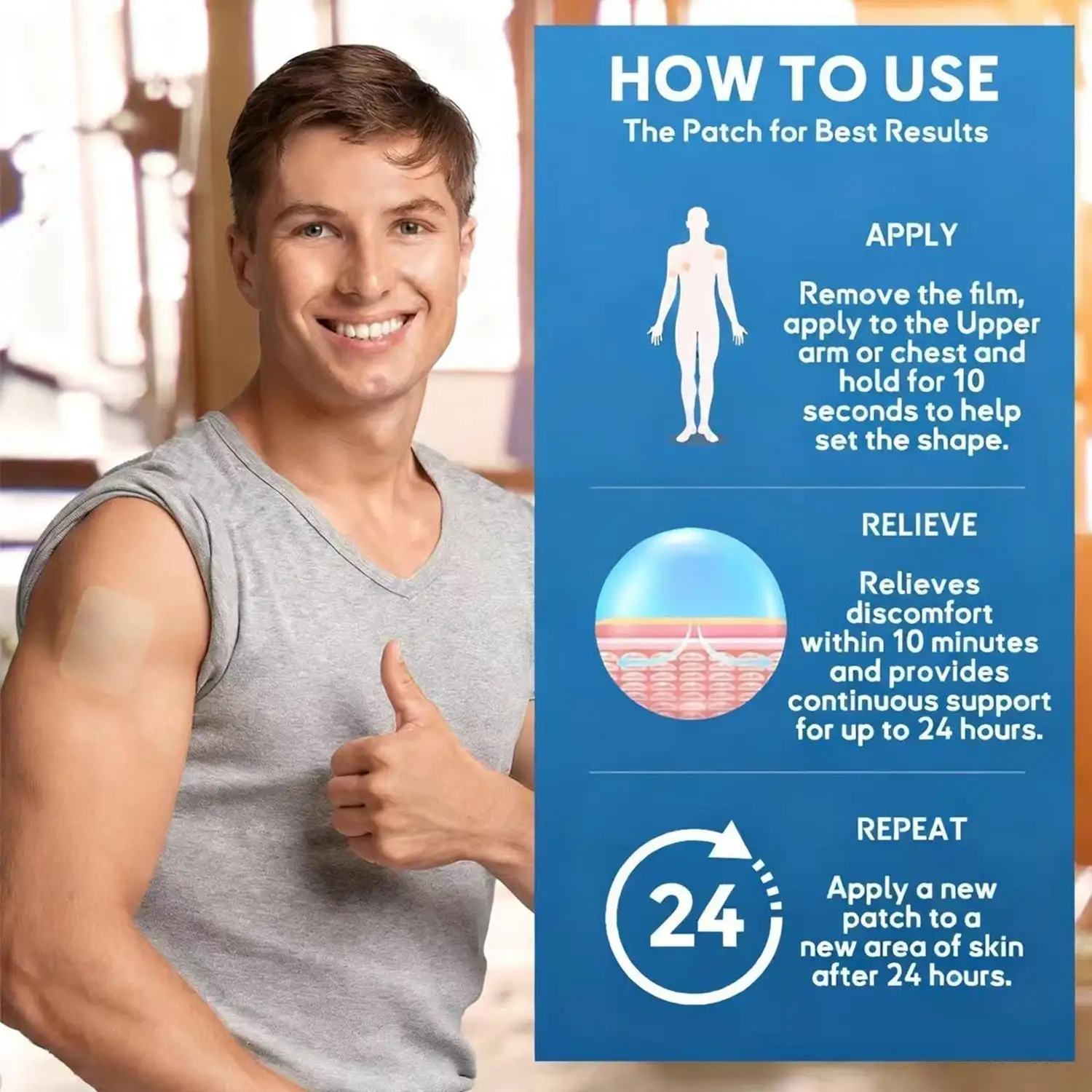 ODALIT™ DoubleNano COPD Relief Patch