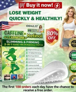 ODALIT® L-Carnitine × Retinol | Slimming & Firming 2-in-1 Nano Microneedle Patch