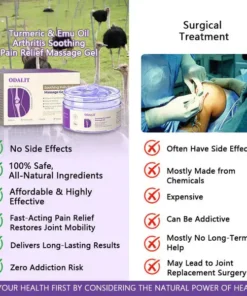 ODALIT® Turmeric Emu Oil Arthritis Soothing Pain Relief Massage Gel(AAD Recommended)