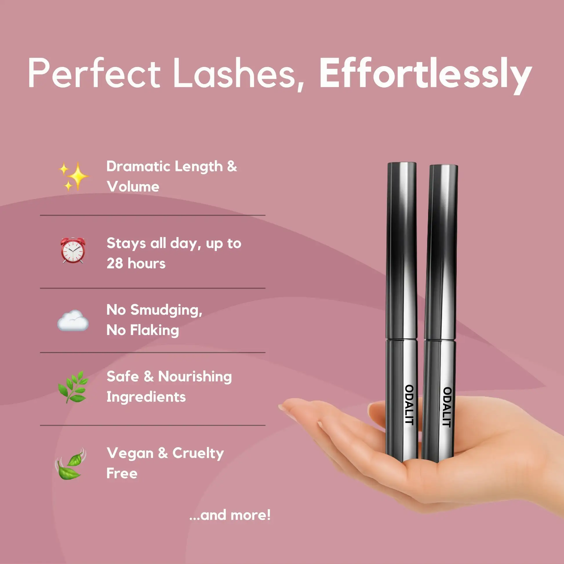 ODALIT™ Metal Wand Mascara-Buy 1 Get 1 FREE Limited-Time Offer Just 12.49 Each