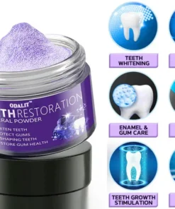 ODALIT™ TeethRestoration Mineral PowderObtain American Dental Association (ADA) Certification (Treats periodontitis and mouth ulcers, prevents tooth loss, and repairs gum recession